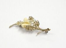 Silber 835 Brosche mit Grandeln in Astform