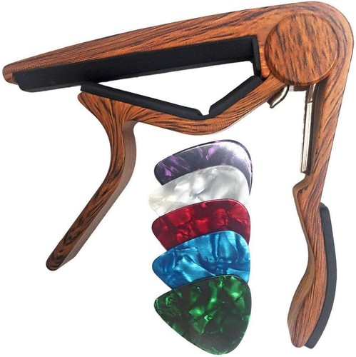 Wingo gitarre capo holzoptik - wingo, 5