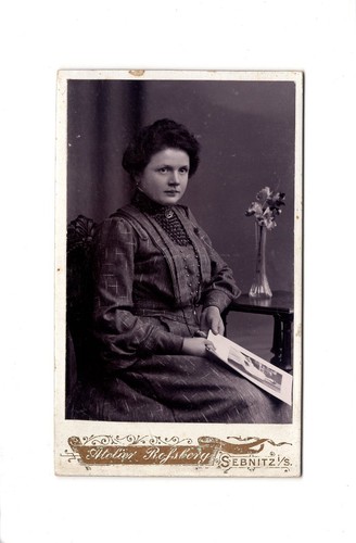 Cdv foto damenportrait - /, feine