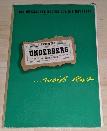Buch underberg weiß rat - buch, "underberg