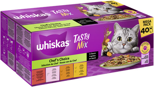 40x85g whiskas tasty mix - 40x85g,