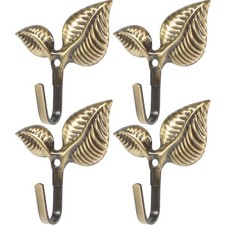 4 Stück Rustikale Blatthaken
