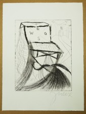 Jonathan Meese Radierung DER