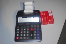 Casio  HR-150TEC Tischrechner m. Printfunktion + Netzteil + Papierrolle(neu) NOS