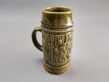 DDR alter Bier Krug grün  H=