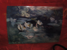 KARL HAGEMEISTER Seerosen 1902 Postkarte 90iger Jahre ungelaufen beschriftet