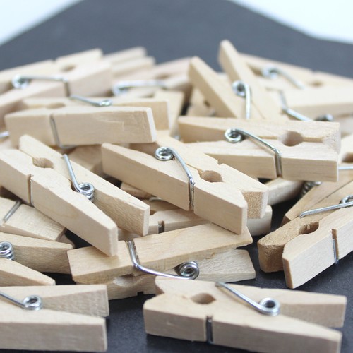 Mini holzwäscheklammern - 24,