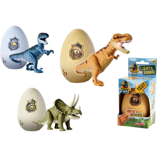 Dino mit licht - dino, ei