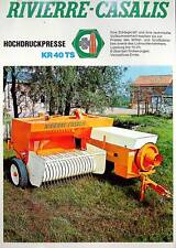 240322) Rivierre-Casalis Hochdruckpresse KR 40 TS Prospekt 197?