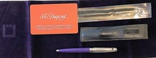 Eleganter Ballpen der frz. Luxusmarke S.T. Dupont, Paris im Set mit Lederetui