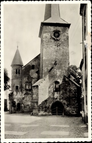 Diekirch luxemburg kirche - ak,