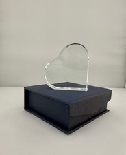 Herz aus Kristallglas – Gravur möglich - Hochzeit, Deko, Geschenk