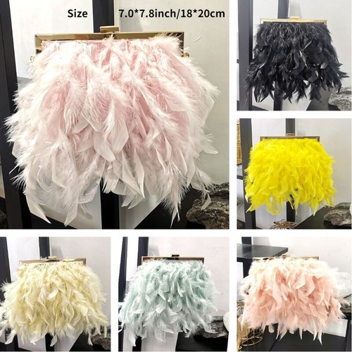 Flauschige feder taschen - flauschige,