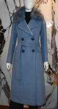 Luxus Kaschmire Mantel mit  Echtpelz Kragen Größe 36, 38,40,42 AUCH GROßHANDEL