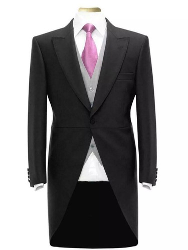 Herren neu schwarz frack - schwarz,