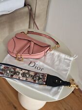 Pink Dior saddle bag mit Trageriemen (Guitar strap) Mini Große - wie Neu 