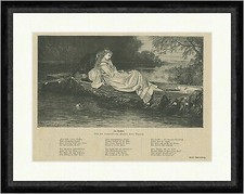 Am Nachen. Liebespaar Boot Gedicht Scherenberg Karl Raupp  Faksimile_E 24792