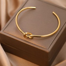 Armreif Knoten Armband Gold