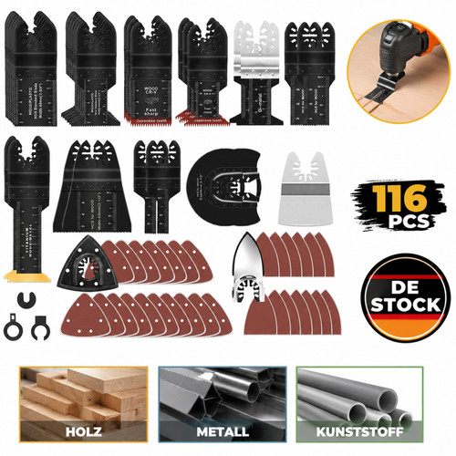 116 teiliges set sägeblatt - set,