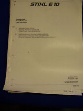 Original Ersatzteilliste 10/1986 Stihl E 10 - Rarität