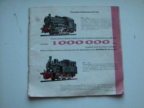 Märklin katalog 60er - märklin,