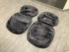 2 x Autobezug / Schonbezug Lammfell - Optik Winter für Seitenairbag geeignet TOP