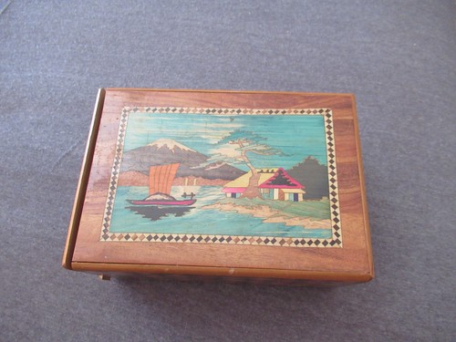 Japanese yosegi himitsu bako - yosegi, himitsu-bako-