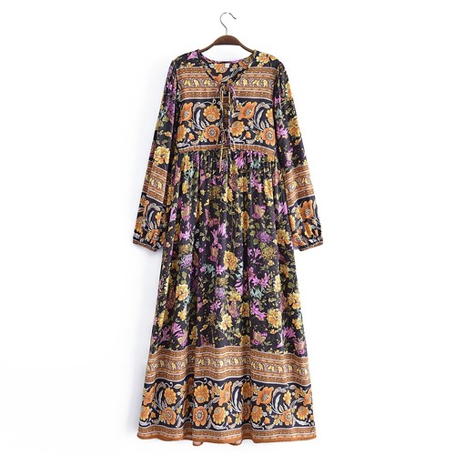 Boho hippie maxikleid - maxikleid, tunika