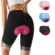 4D Damen Radlerhosen gepolstert Fahrradhose Kurz Schmerzfrei Schnelltrockende
