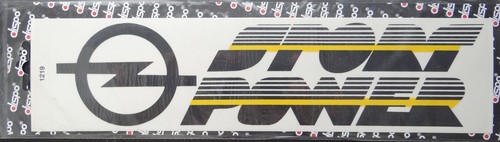 Werbe aufkleber opel - opel, sport