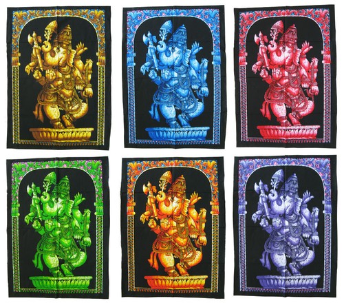 Ganesh wandbehang batiktuch - ganesh,