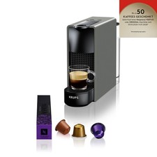Krups XN110B Essenza Mini Nespresso Kaffeemaschine Kapselautomat Grau