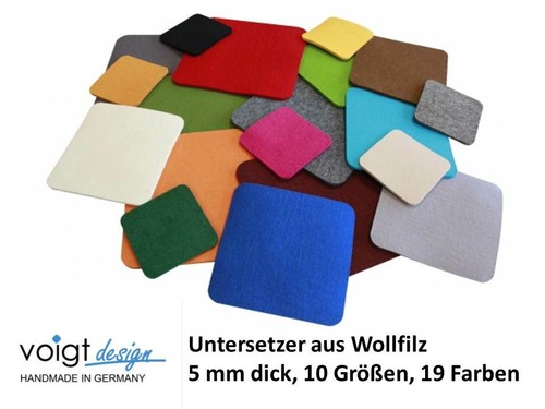 Untersetzer wollfilz mm - wollfilz,