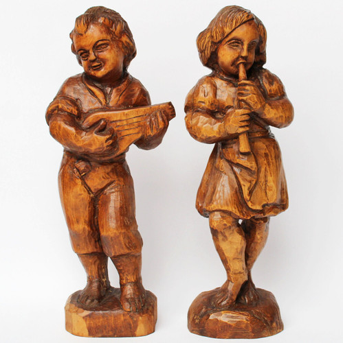 Holz skulpturen figuren - skulpturen,