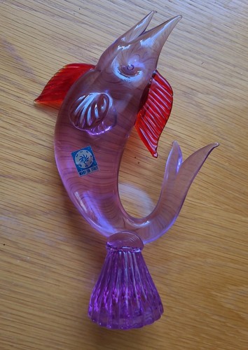 Vintage murano glas - murano, fisch