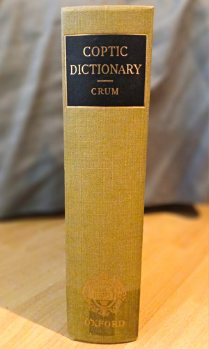 Coptic dictionary e crum - a,
