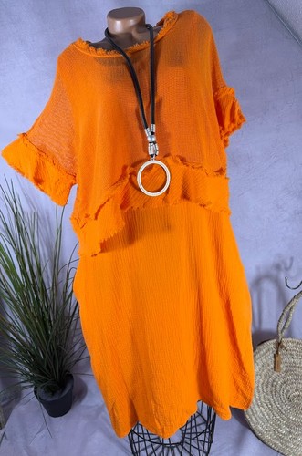 Neu 2tlg musselin - tunika, kleid