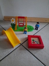 Playmobil 1.2.3 – 6785 Spielplatz, Rutsche Schaukel Sandkasten Rarität Alt