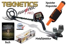 Teknetics Eurotek PRO (LTE) Ausrüstungspaket 3 (Detektor, Pinpointer, Handbuch)