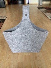 Tasche Einkaufstasche Filz grau