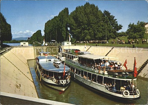 Motorboote schleuse augst - motorboote,
