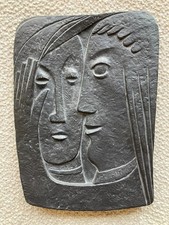 Kurt Schwippert, Relief, Plakette, Thomae 1970, 'Betrübte trösten' - TOP Zustand