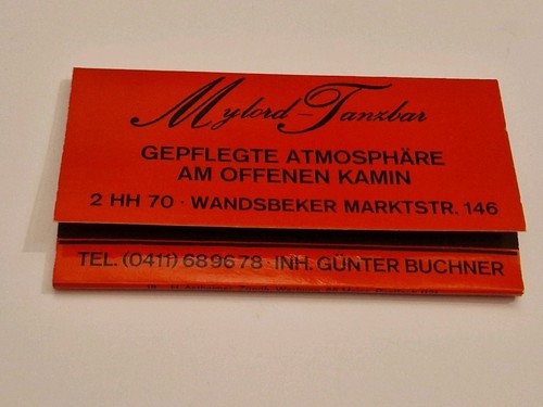 Streichholzheftchen mylord - streichholzheftchen,,
