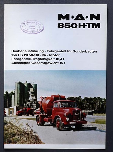 Prospekt man 850 htm von - man,