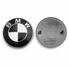 BMW Emblem 2 Stück Schwarz