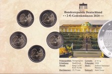 2 EURO Gedenkmünzen 2020 Bundesland Brandenburg Schloss Sanssouci