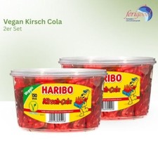 Haribo Vegan Kirsch-Cola  2 x 150 Stück in der Dose