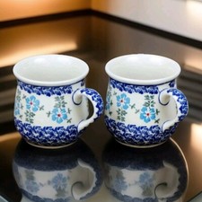 Bunzlauer Keramik Tassen Set Becher Teetasse Kaffeetasse Tasse Handarbeit Deko
