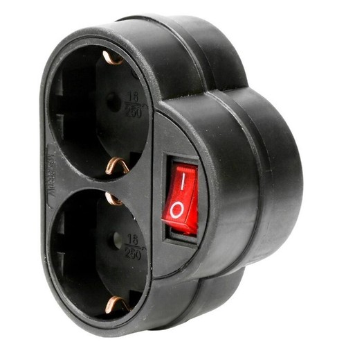 Schuko doppelstecker mit - doppelstecker,