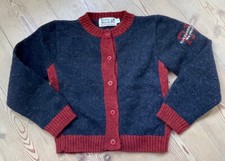RIVER WOODS Strick Jacke 2 Jahre 92 Blau Rot Wolle ? Strickjacke wNEU